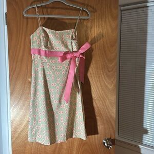 Designer Spring/summer empire waist dress